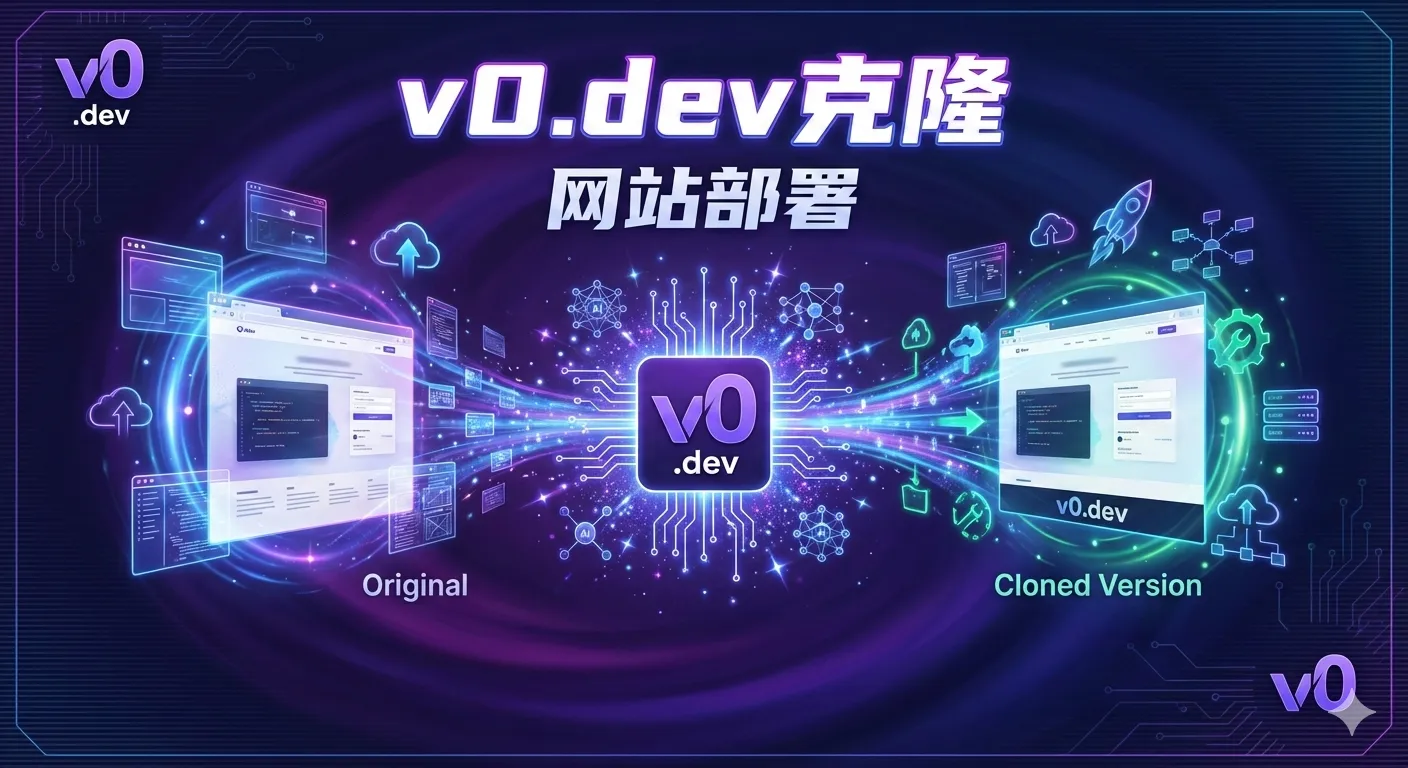 用v0.dev仿写一个网站并部署