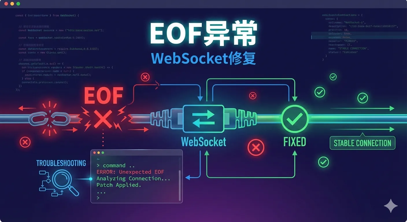 websocket 自动断开报错, java.io.EOFException 解决办法