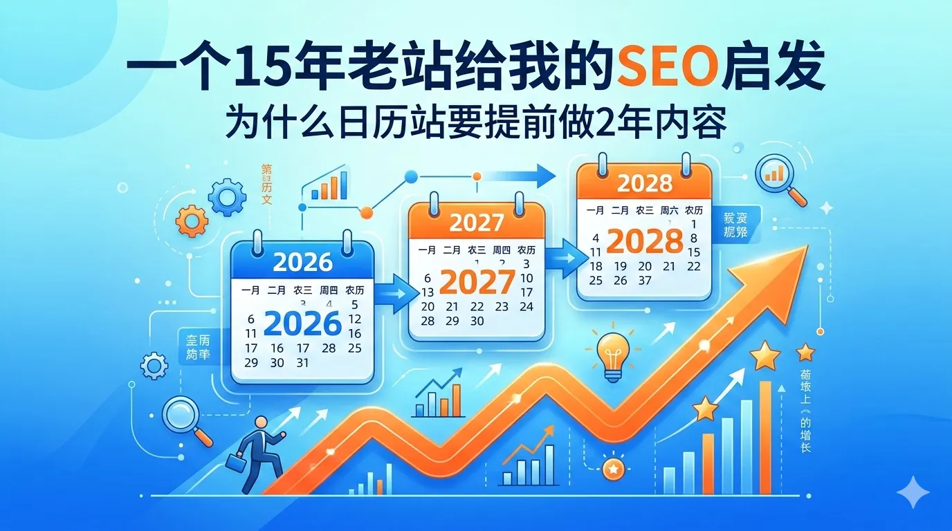 一个 15 年老站给我的 SEO 启发：为什么日历站要提前做 2 年内容